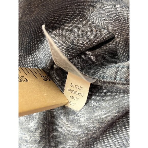 Old Navy Men XXL Chambray Double Pocket Classic Fit Button-Up RN 54023 Shirt - Picture 6 of 9